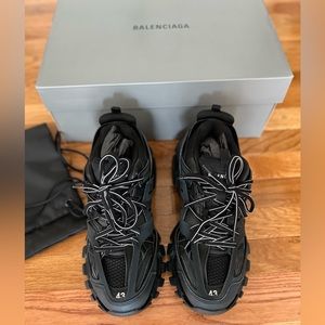 Balenciaga Black track trainers